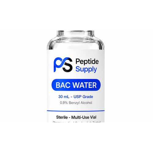 Bacteriostatic Water label detail